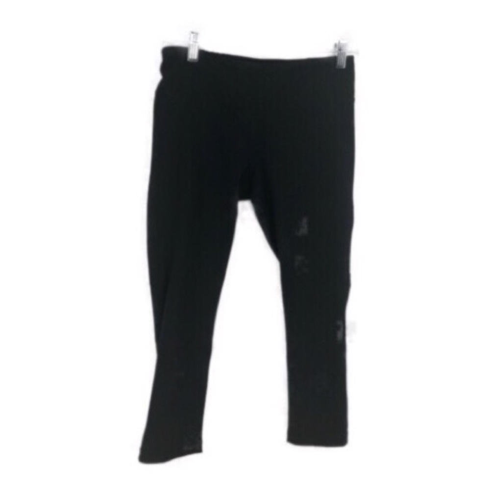 Zella Black Leggings Capris Length Vented Leg  S